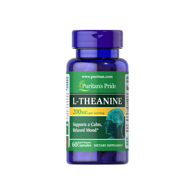L-Theanine 100 mg 60 capsules - front